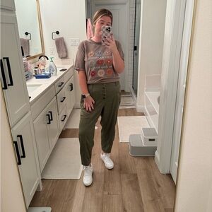 Olive Green Women's Trousers